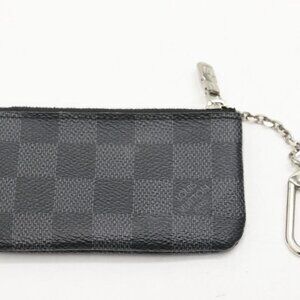 Louis Vuitton Damier Graphite Key Pouch - Black